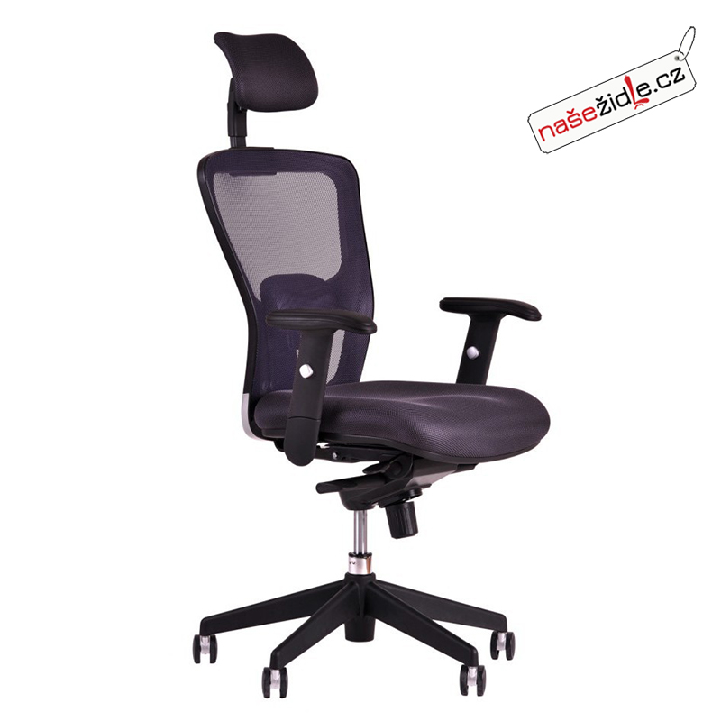 Kancelářská židle s podhlavníkem DIKE černá