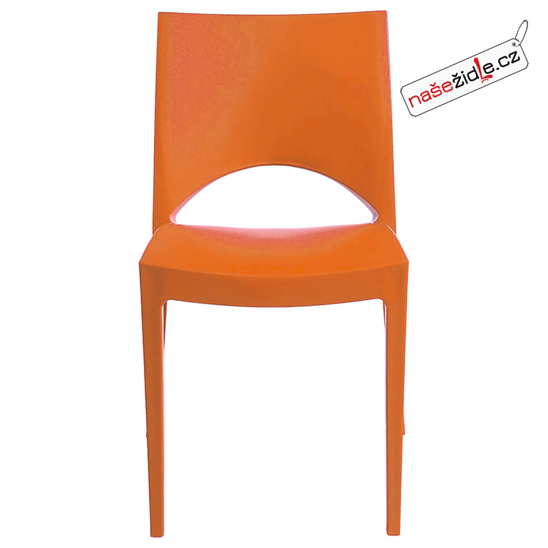 Plastová židle PARIS arancio