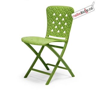 Skládací plastová židle ZAG SPRING zelená