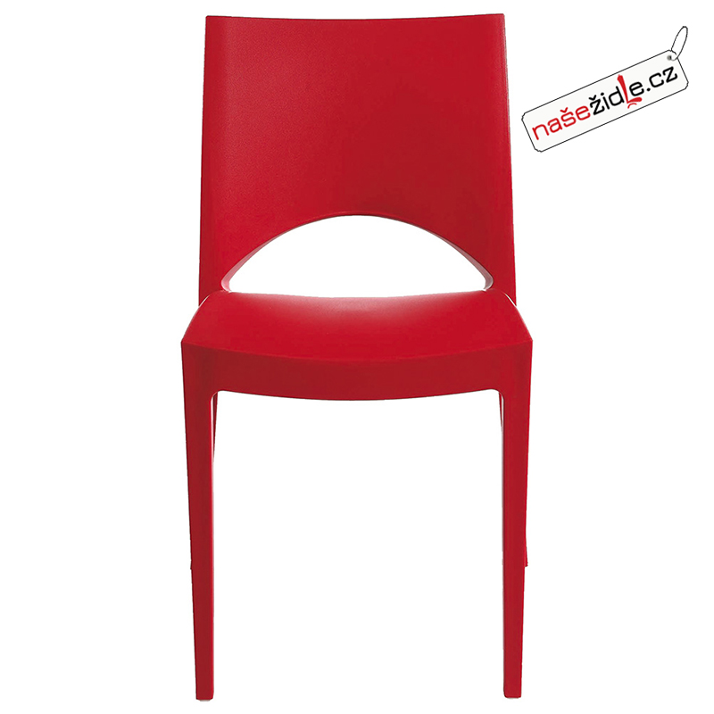 Plastová židle PARIS rosso
