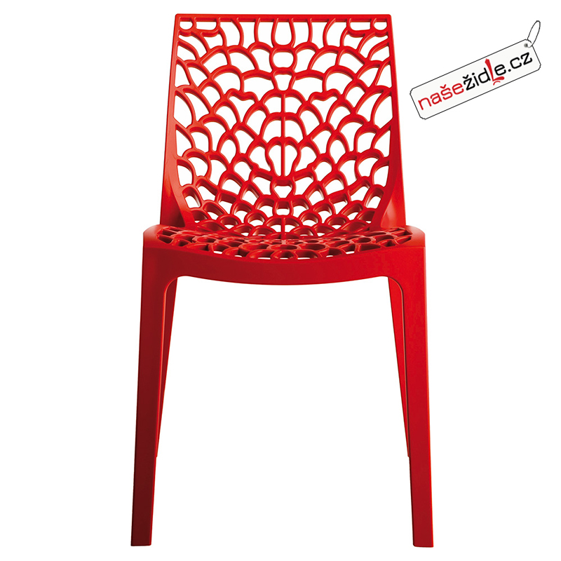 Plastová židle GRUVYER rosso
