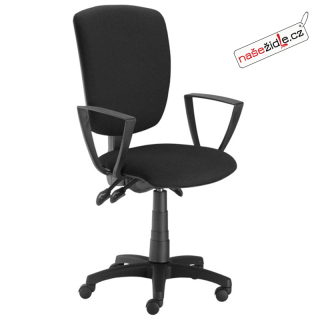 Kancelářská židle MATRIX pevné područky mechanika asynchro