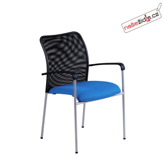 Jednací židle TRITON, net modrá